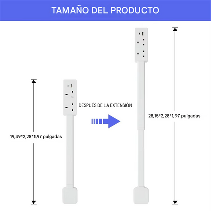 Extensor de Enchufe Giratorio 180