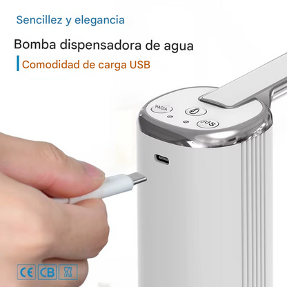 Dispensador de Agua Eléctrico Recargable - Agua al Instante con un Solo Toque