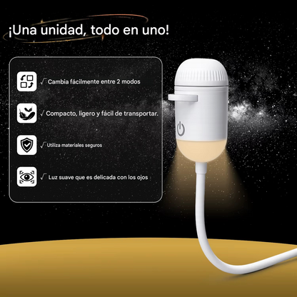 🌌 Mini Proyector Galaxy USB - Convierte cualquier habitación en un universo de estrellas en segundos ✨
